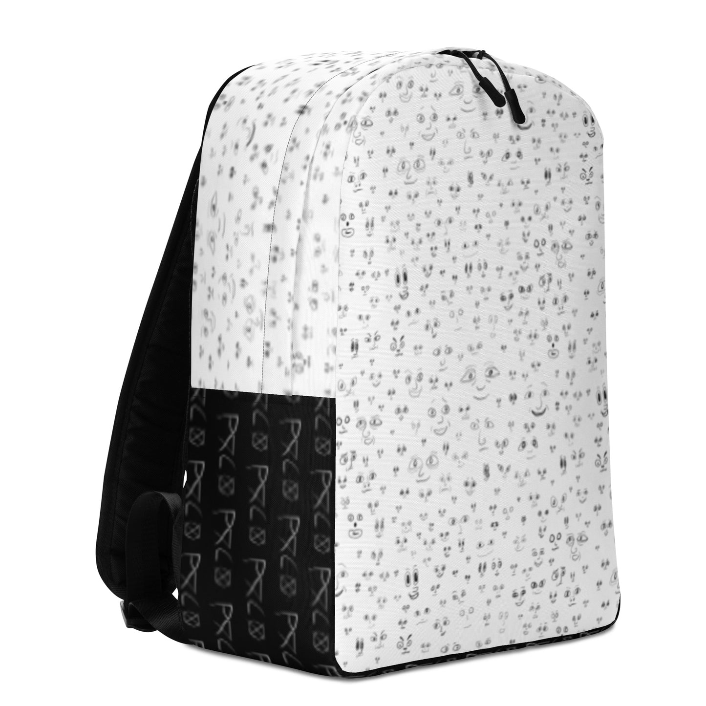faces backpack (white)