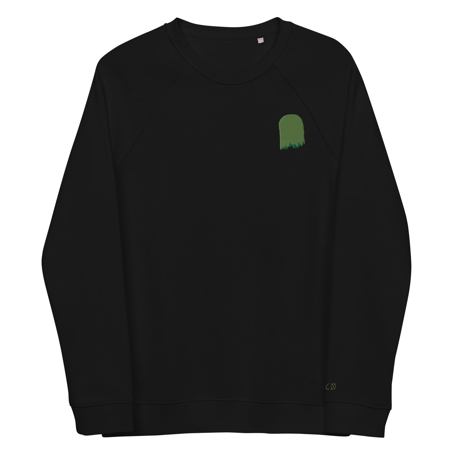 green ghost crewneck