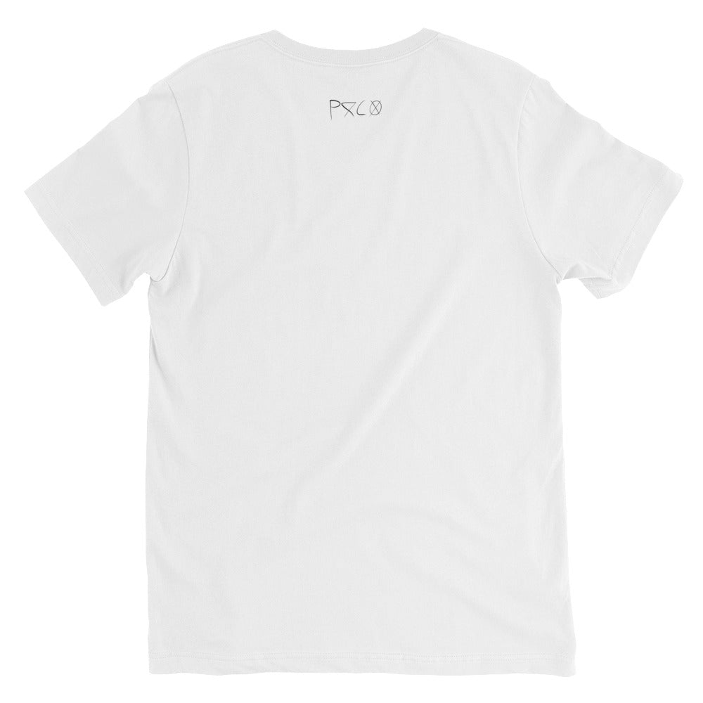 dog piss v-neck (white)