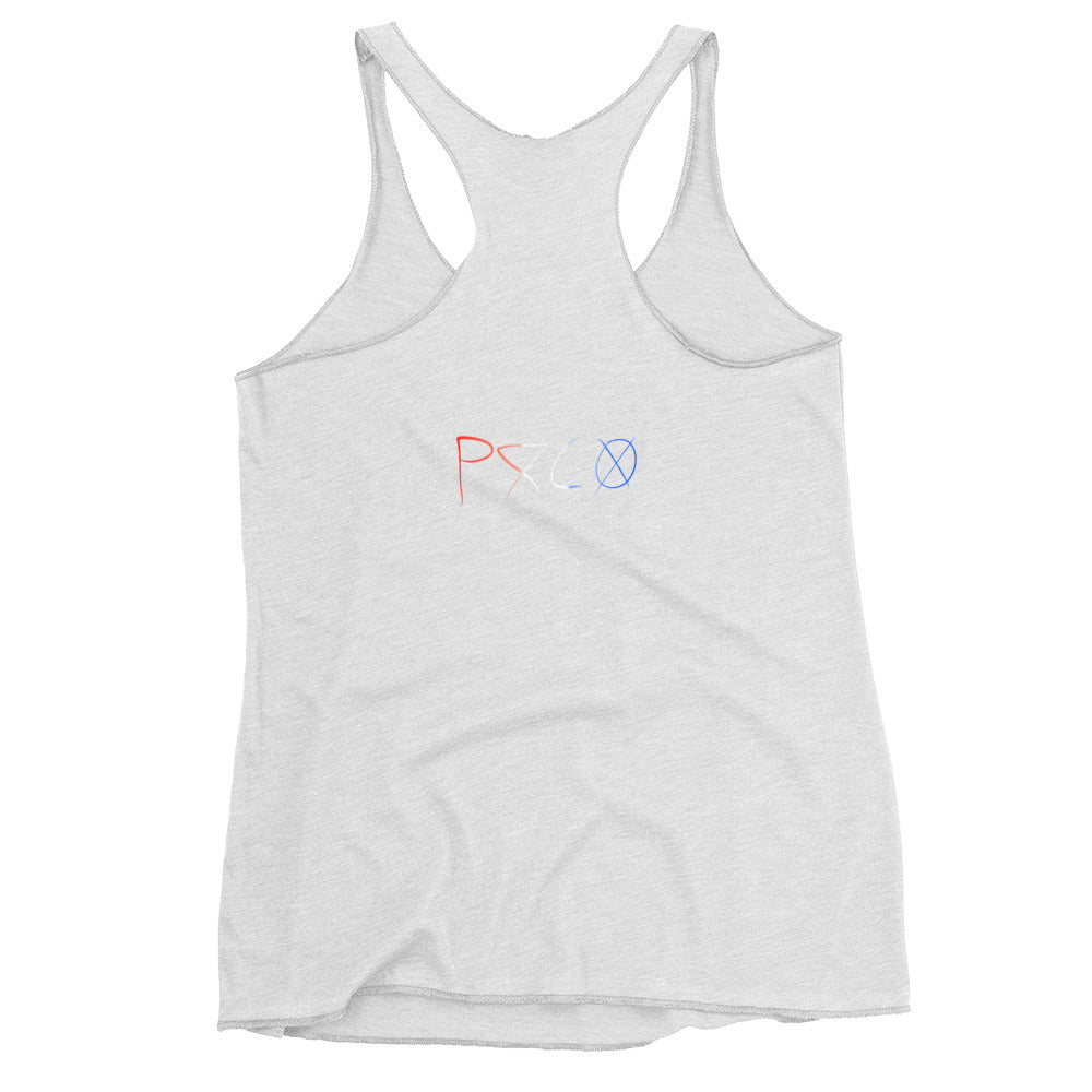 bomb-poppy racerback tank
