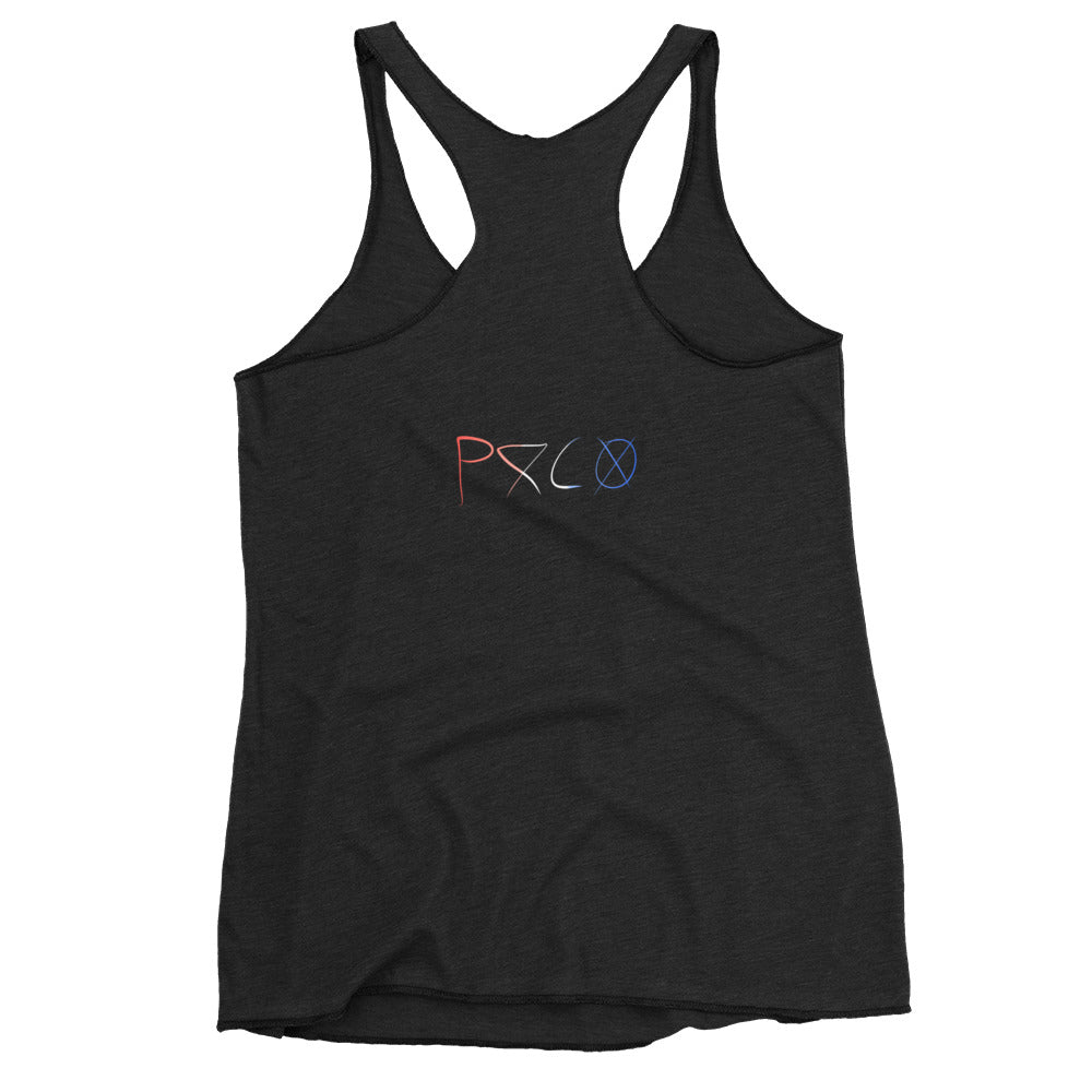 bomb-poppy racerback tank