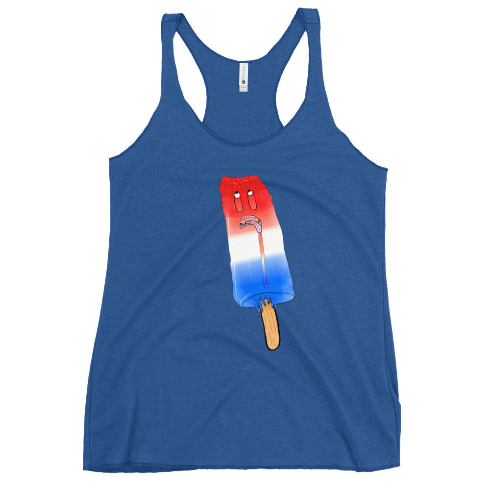 bomb-poppy racerback tank