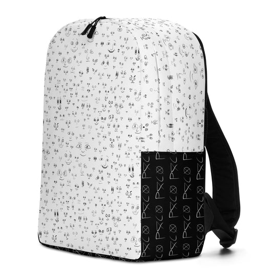 faces backpack (white)