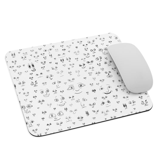 faces mouse pad