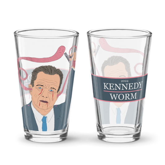RFK/Worm 2024 pint glass (uncensored)