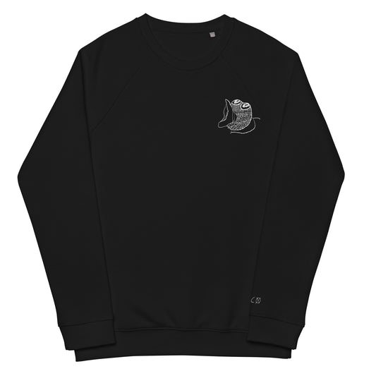 bird sweater (black)