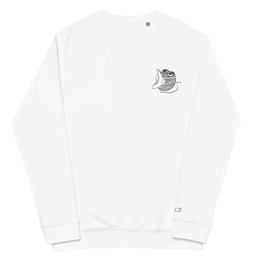 bird sweater (white)