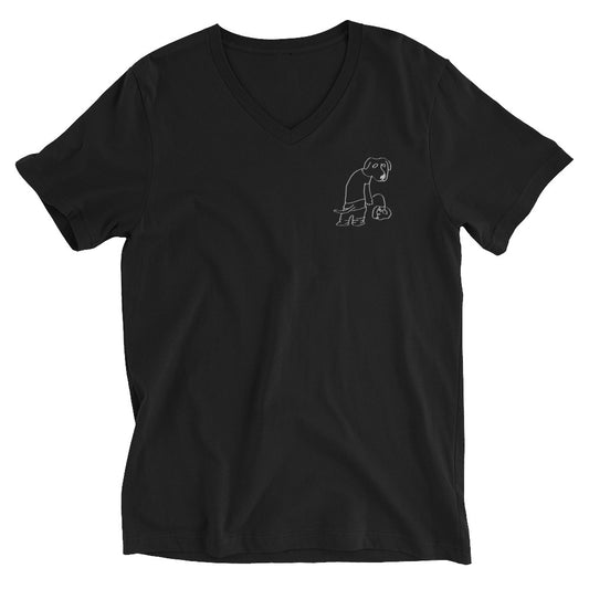 dog piss v-neck (black)