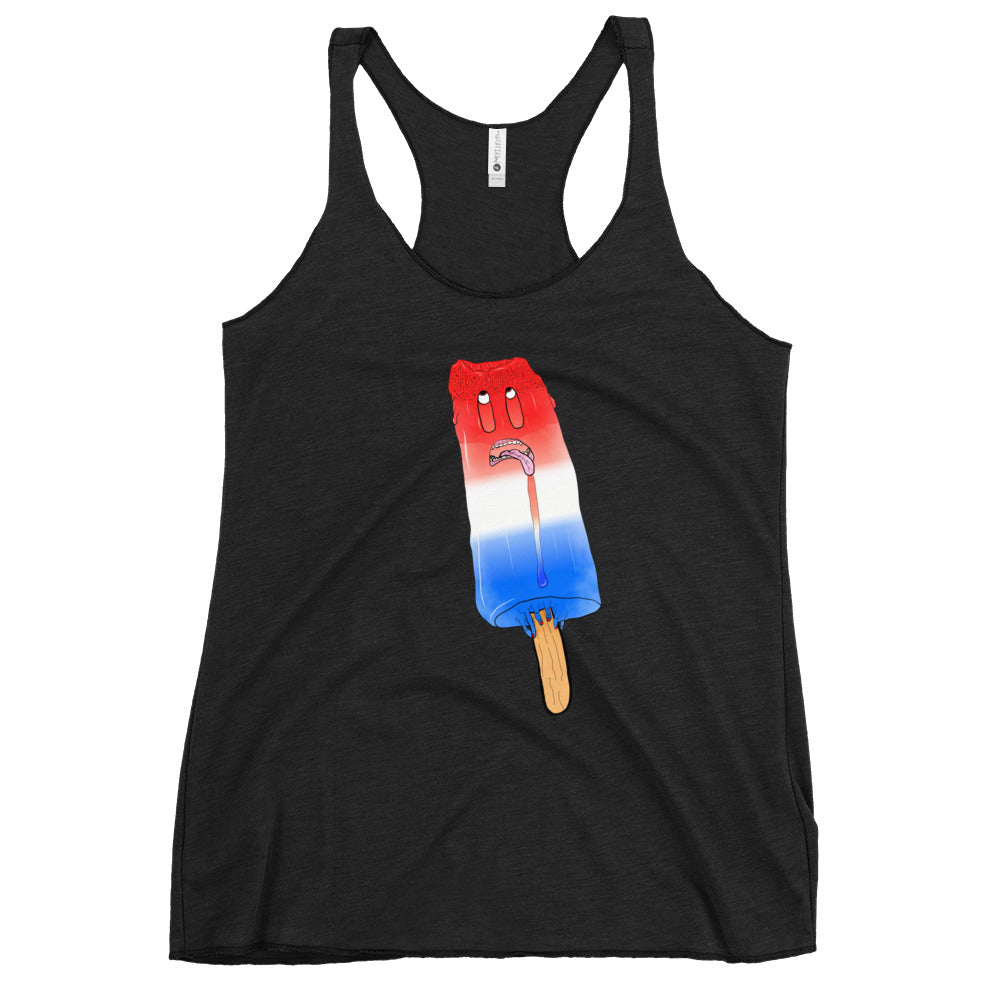 bomb-poppy racerback tank