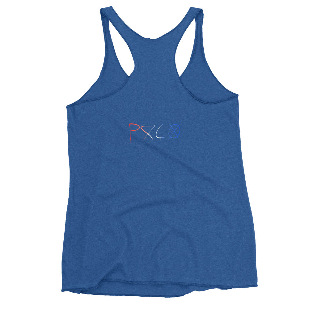 bomb-poppy racerback tank